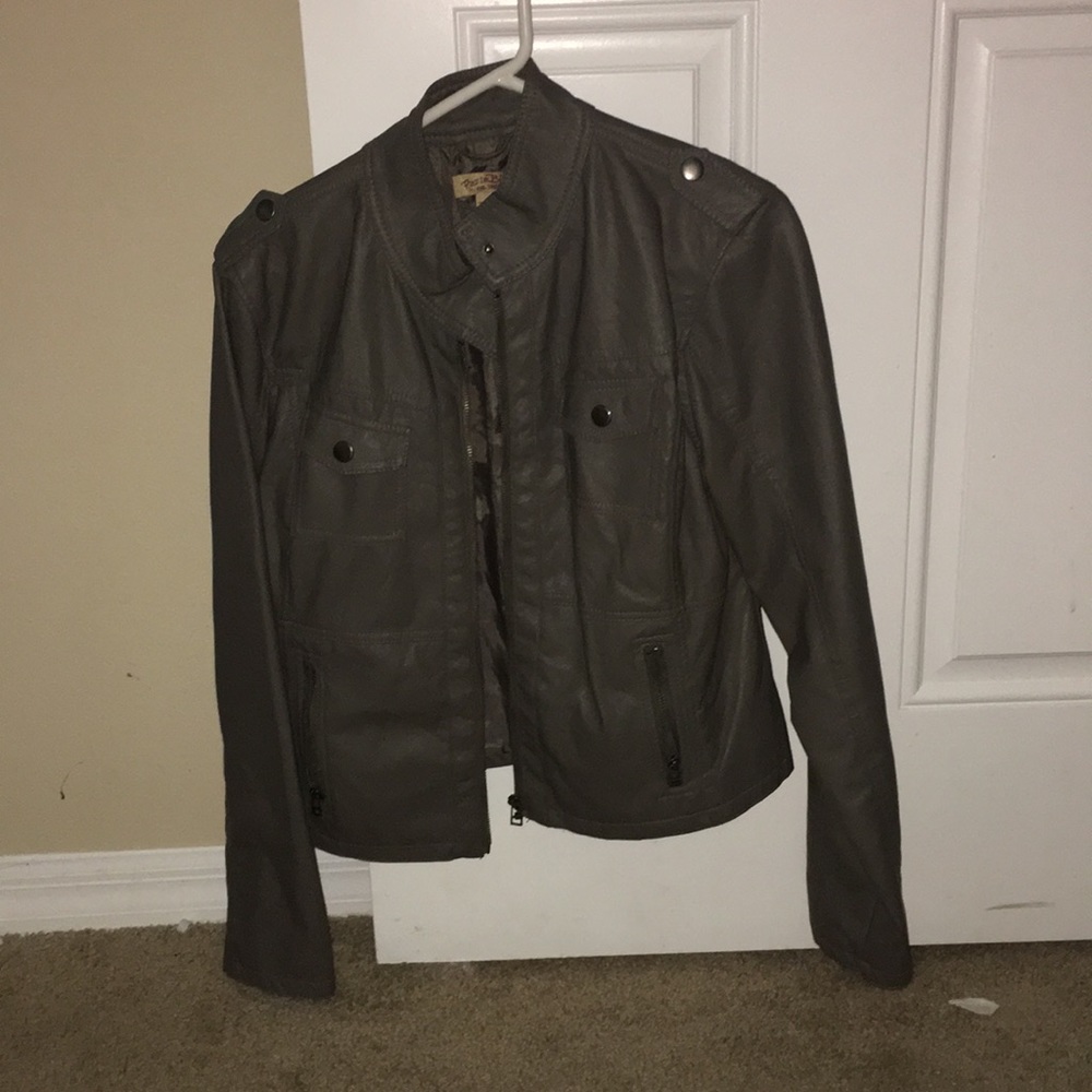 Faux Leather Jacket